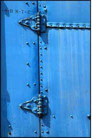 Closeup of a Shipping Container Closeup of a Shipping Container